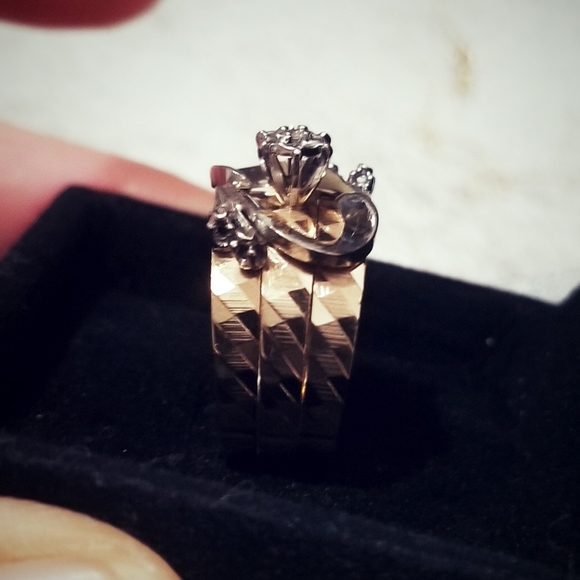 Custom 14K Handmade Vintage 💍 Diamond Ring 😯 - Picture 7 of 12
